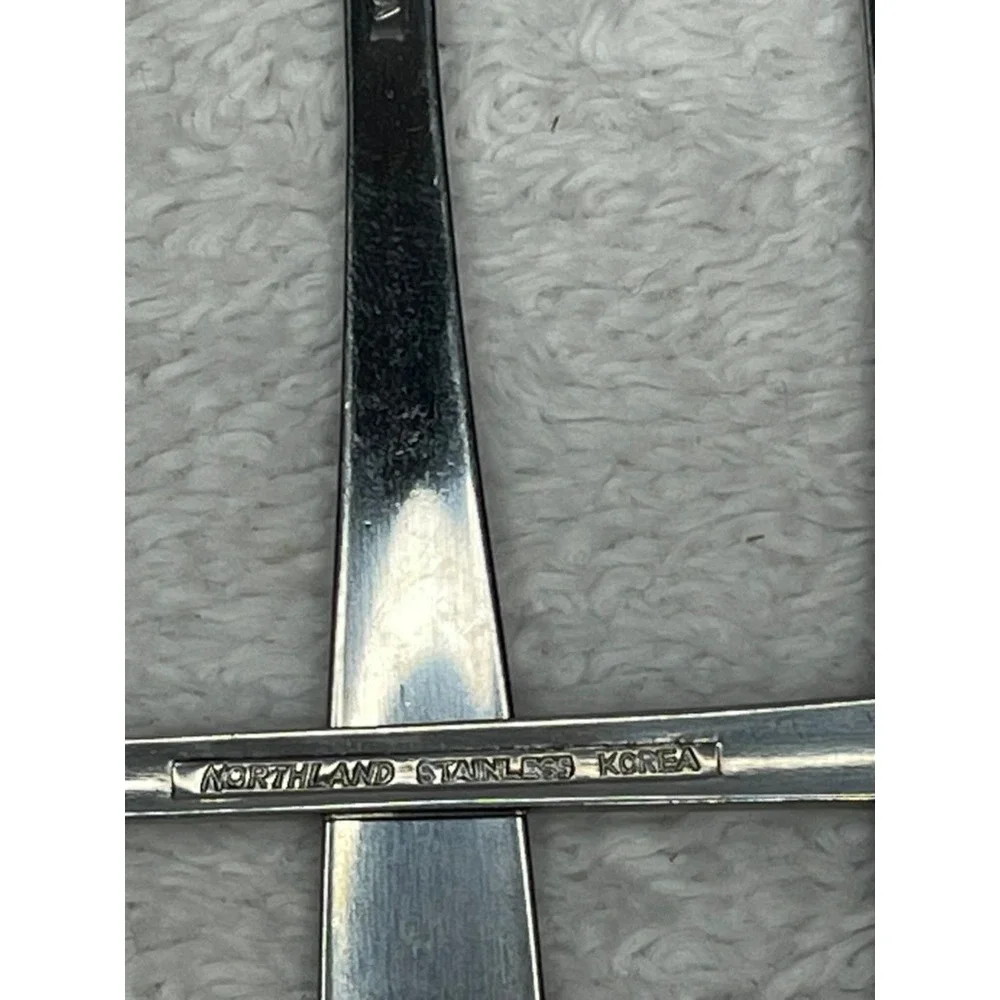 Oneida Northland Stainless Steel Shrimp Forks Korea Vintage 1980s‎